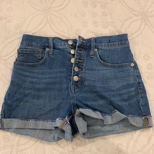 High-waisted Madewell Denim Shorts